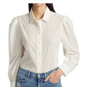 7 For All Mankind Eyelet Blouse